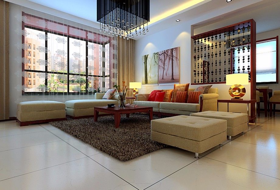 -曲江龙邸小区125平米中式风格