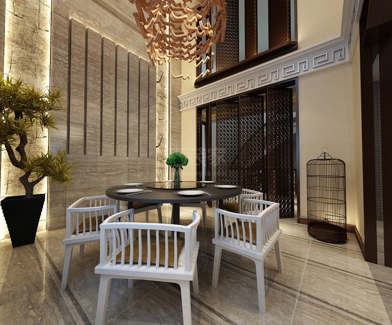 -鸿基紫韵 260平米 中式