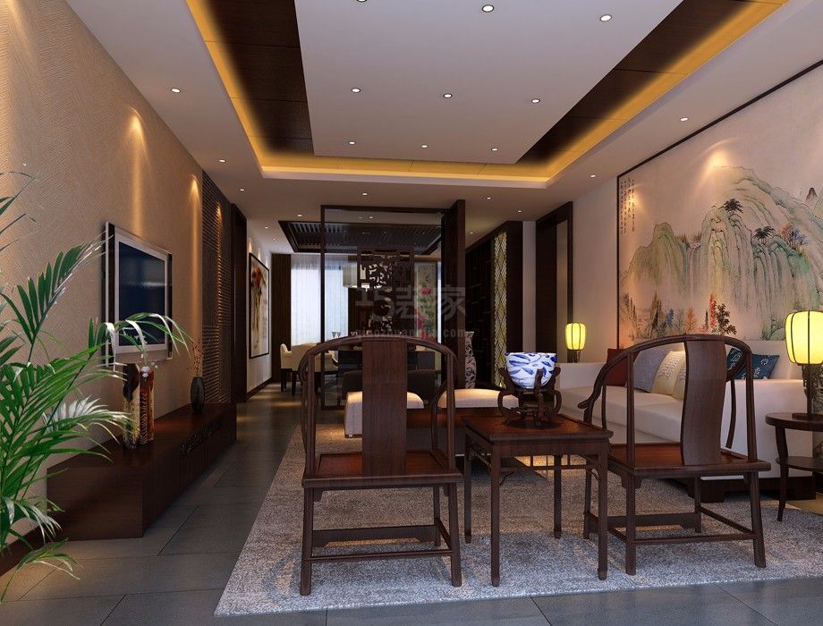 白桦林间148平米中式风格