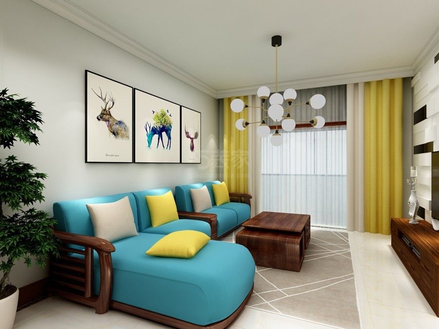 -恒大名都/82平米/简约风格/