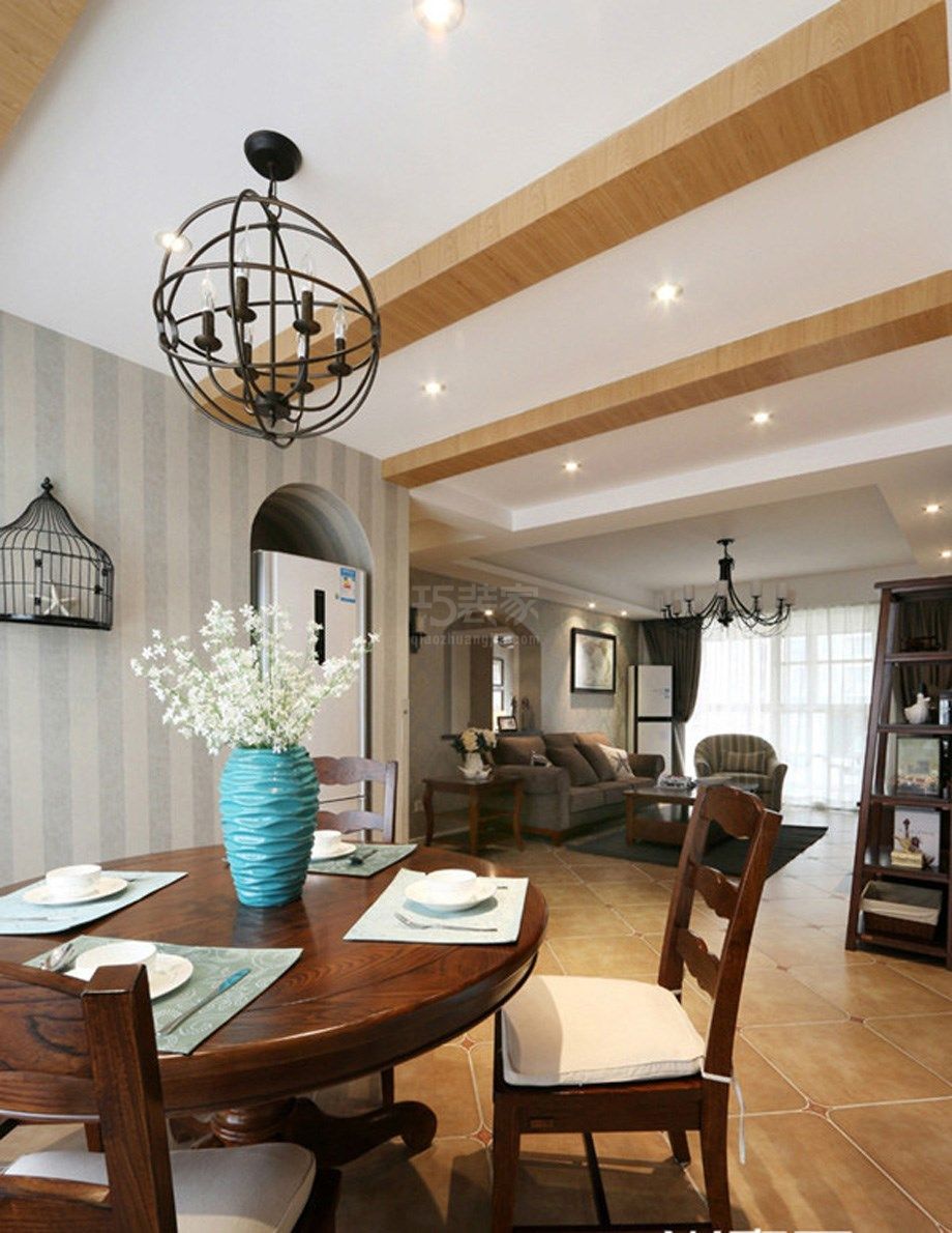 -中建国际城115平米美式风格