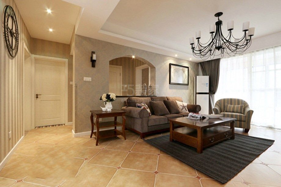 -中建国际城115平米美式风格