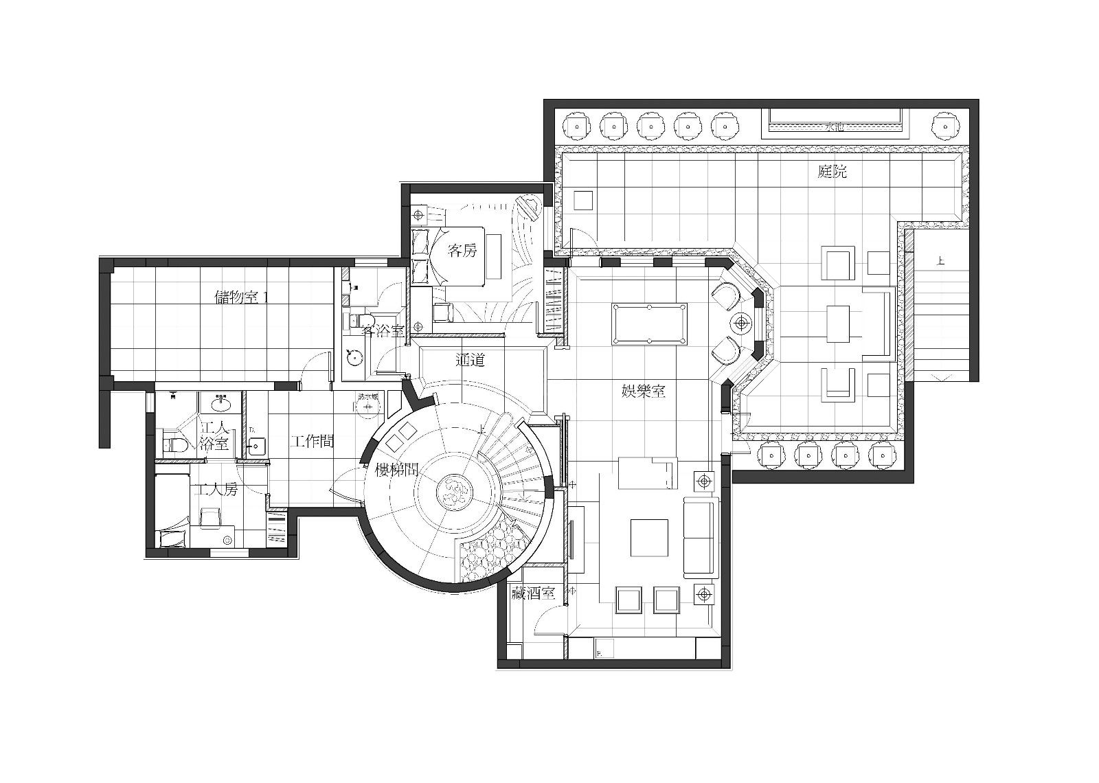 西安国岭636平米装修设计案例