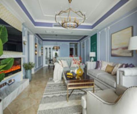 天琴湾小区132平米美式风格