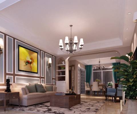西派国际130平方米美式风格