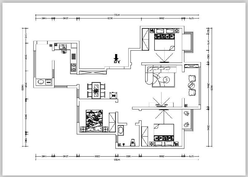 陕西日报129平米现代简约