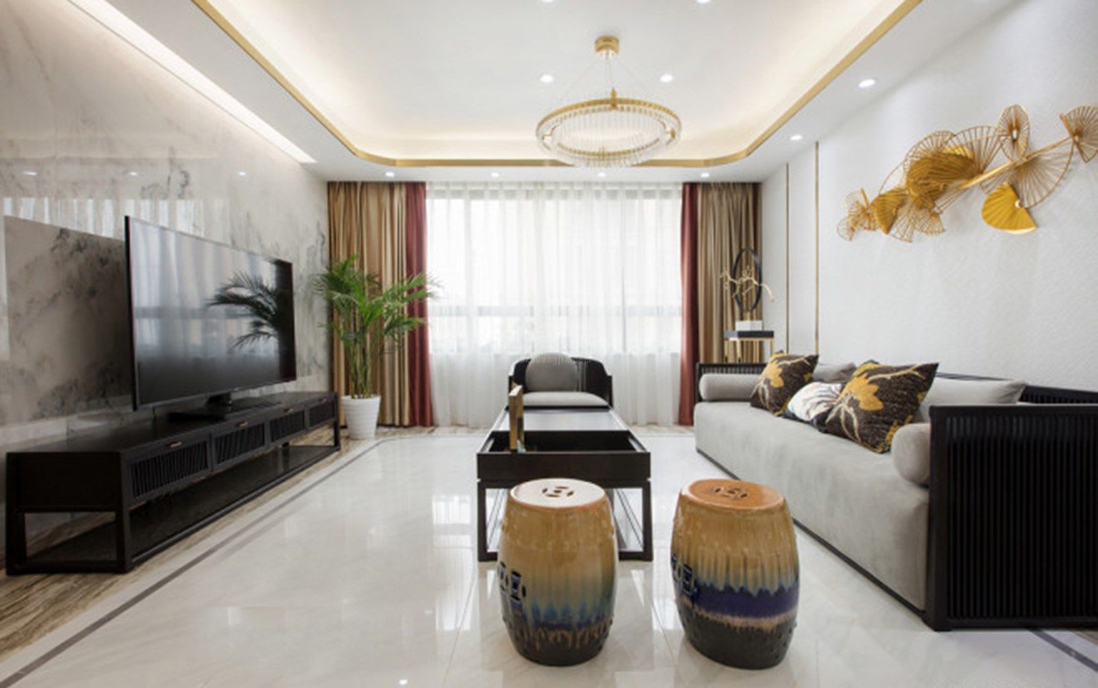 0-陕西日报156平米中式风格