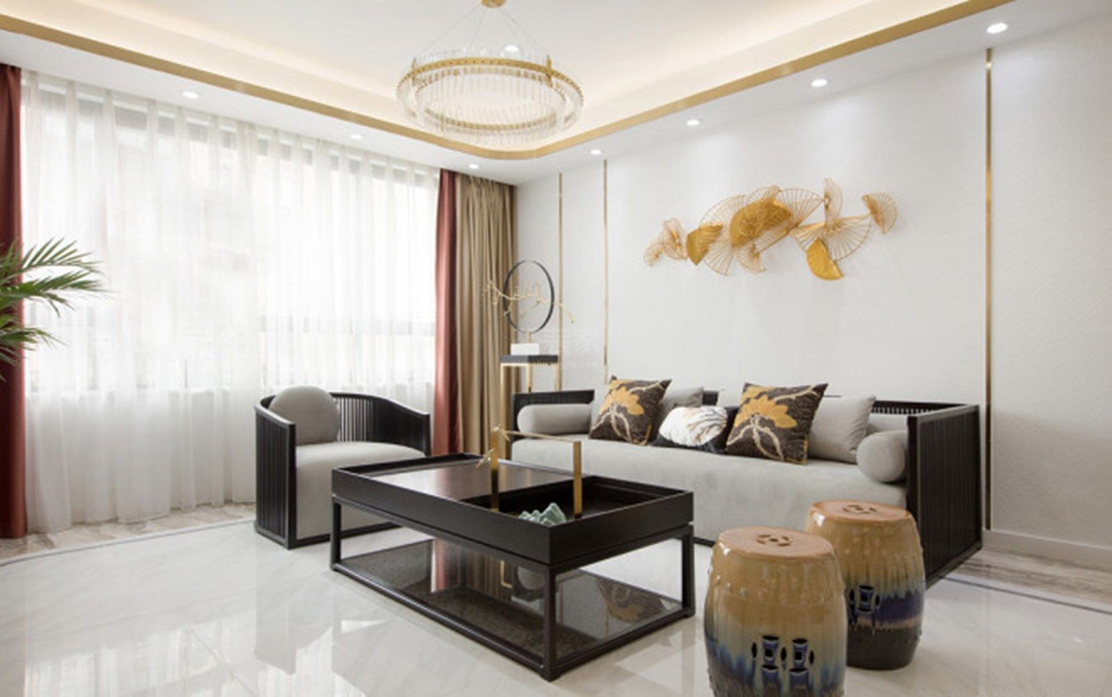 0-陕西日报156平米中式风格