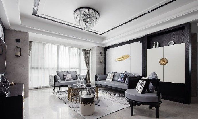 0-万象春天小区116平米中式风格