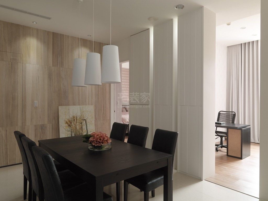 林隐天下小区102平米现代简约